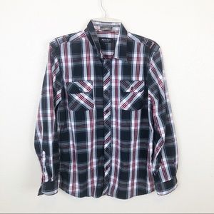 SOLD Mens Eighty Eight Plaid Casual Button Up XL